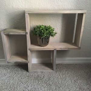 Wood display shelf